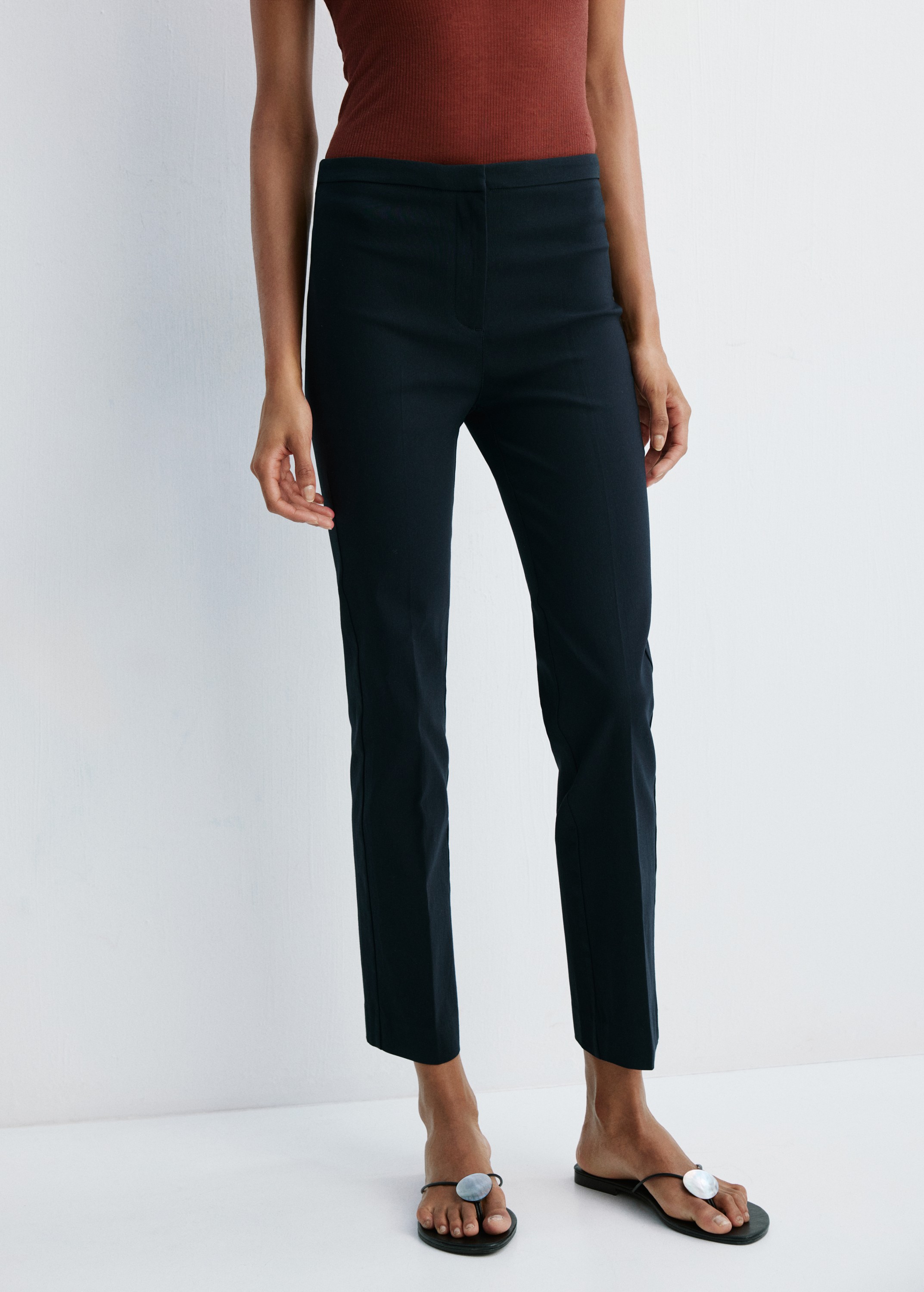 Straightcut Crop Trousers
