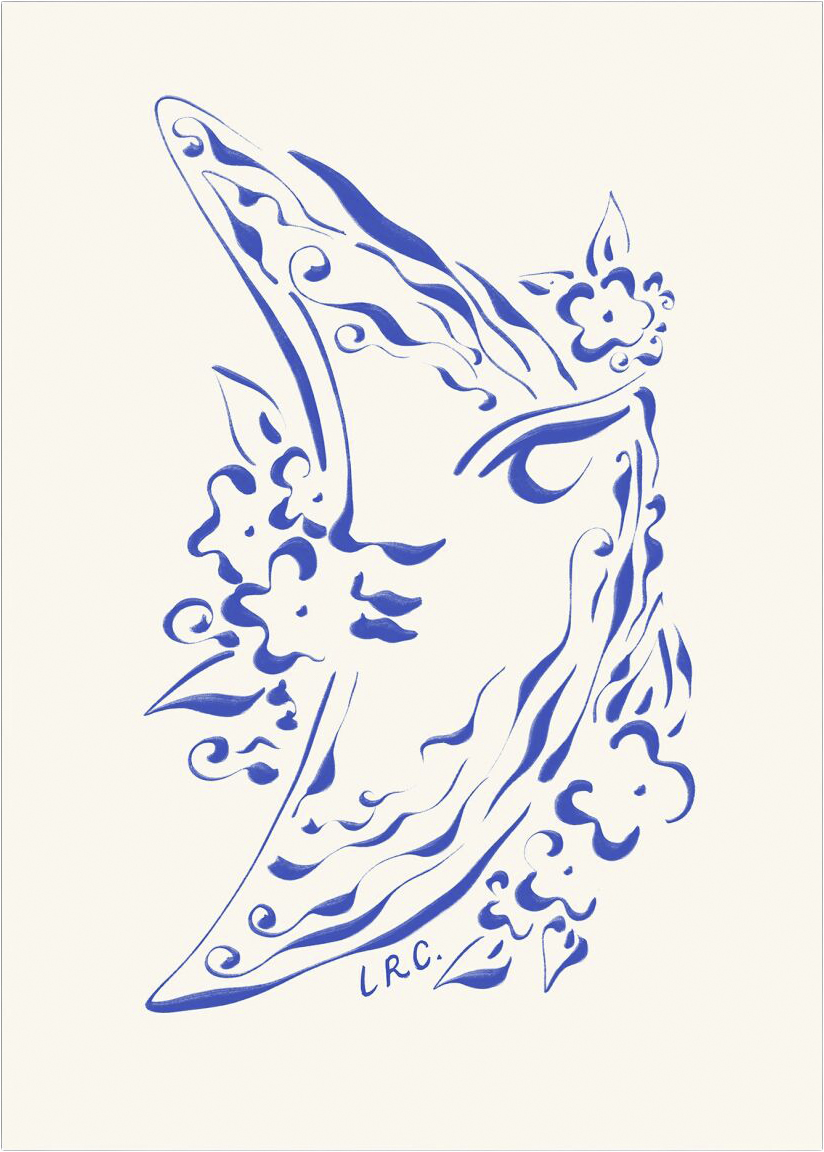 The Poster Club x Lucrecia Rey Caro Dreaming Moon