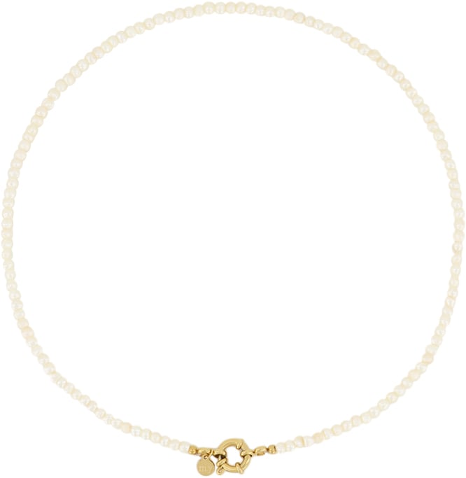 Pearls and Locket Necklace