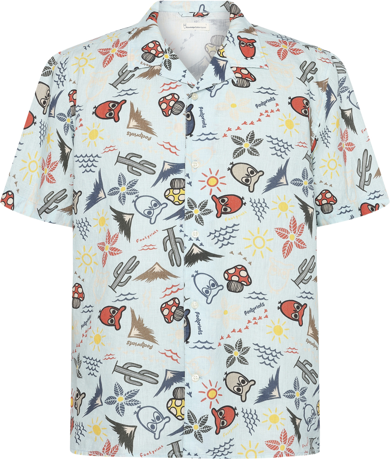 Box Short Sleeve AOP Linen Shirt Gots/vegan