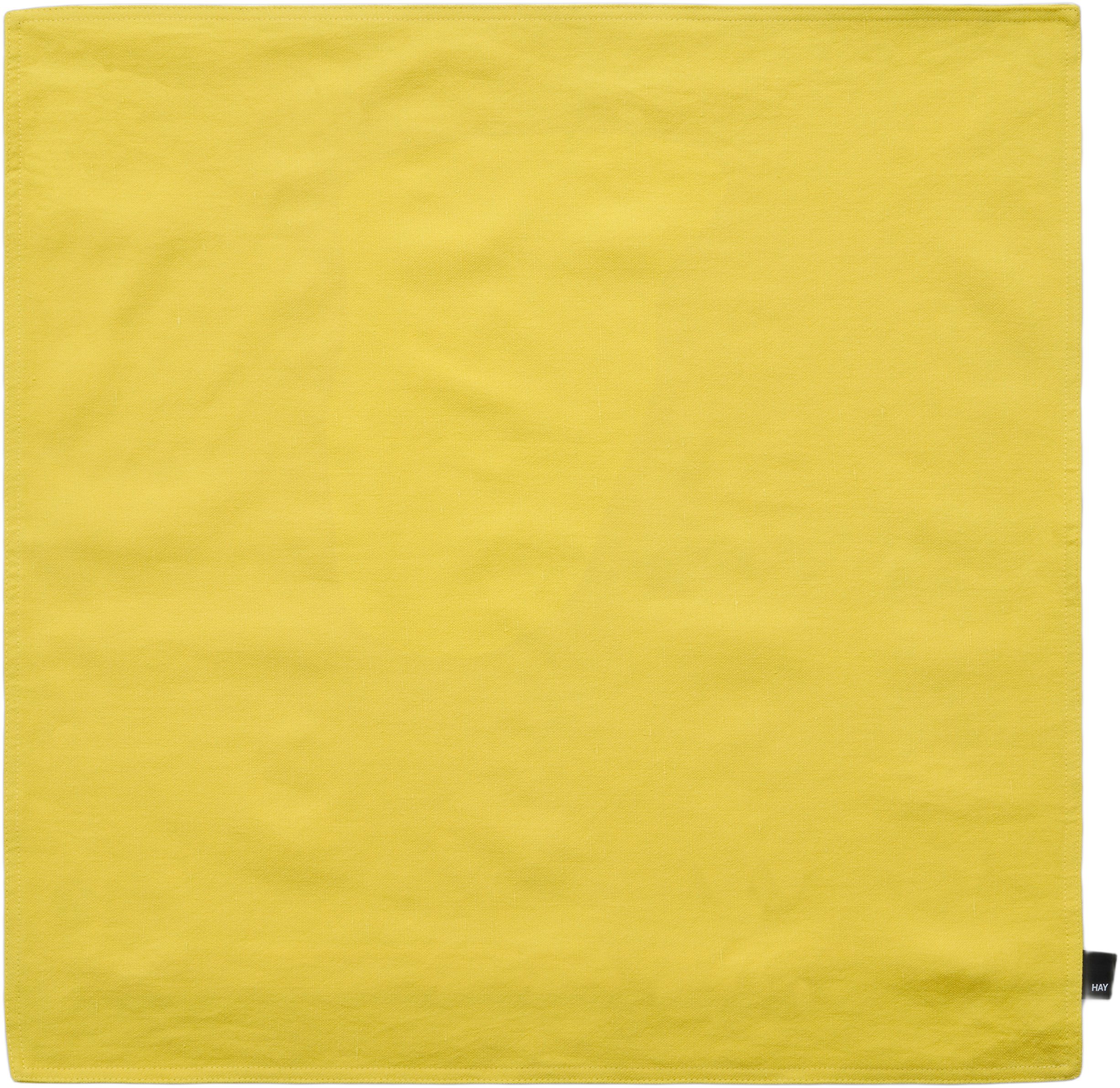Linen Cushion Cover60 x 60-lemon Yellow - DKK 337 - Spar 25%
