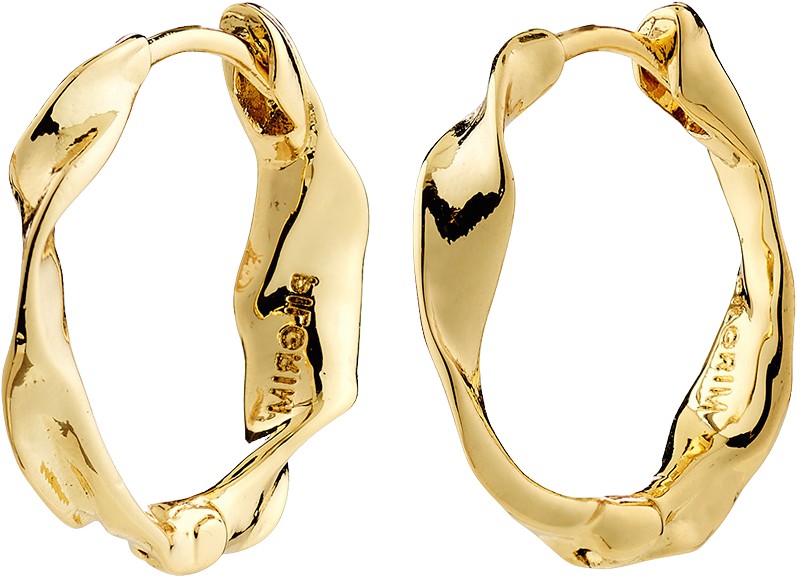 Here Hoop Earrings Goldplated