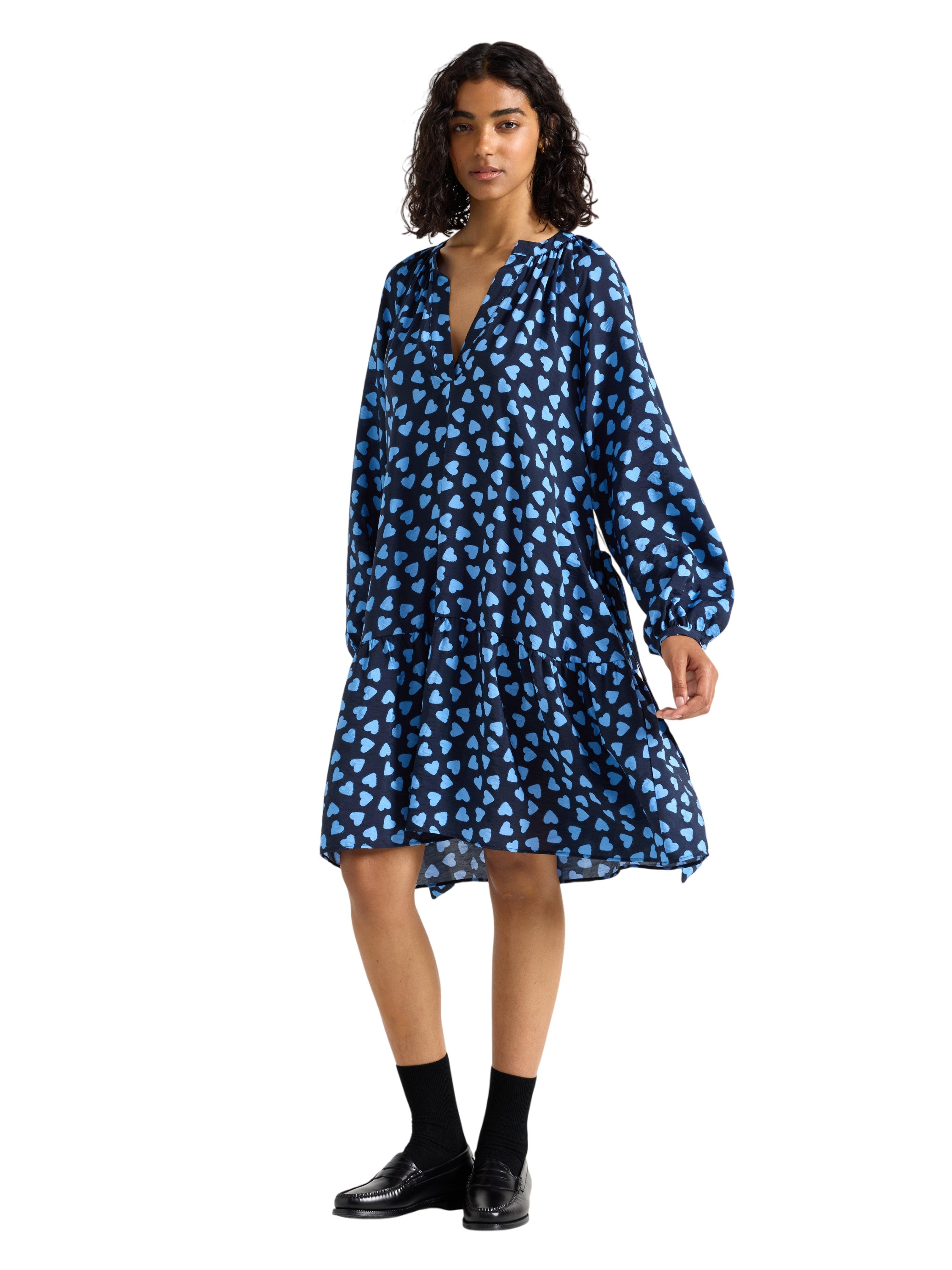 Woven Mini Dress With a Relaxed fit