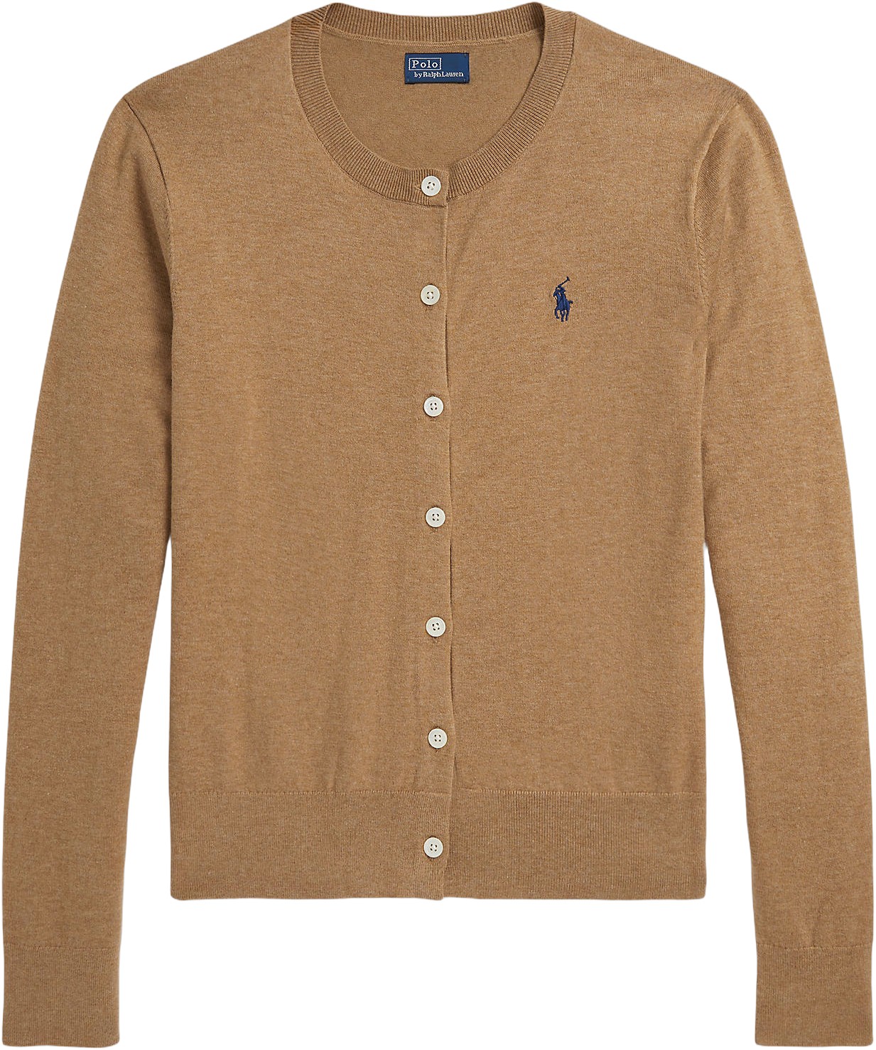 Cotton Crewneck Cardigan