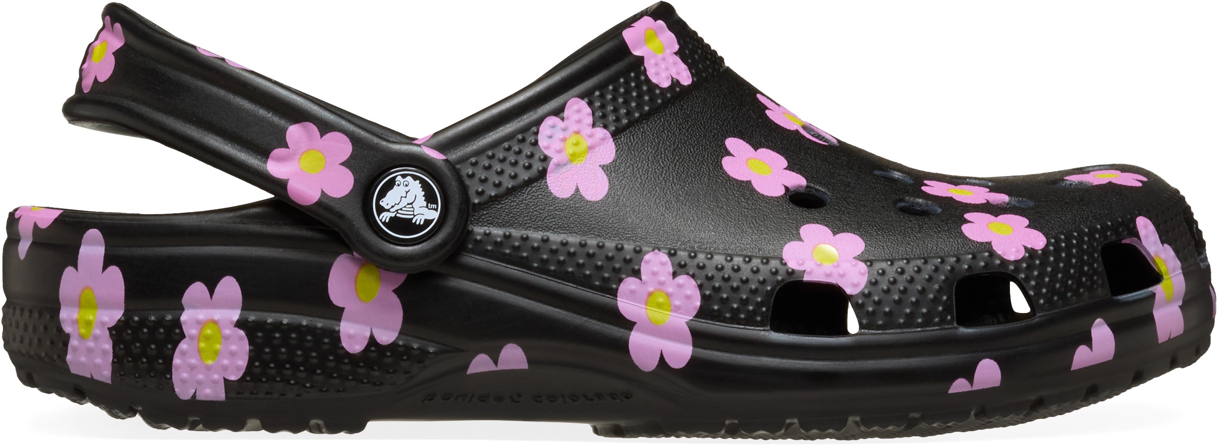 Classic Flower Clog Blk