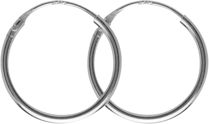 Classic Amalia Øreringe. Diameter: 15 Mm.