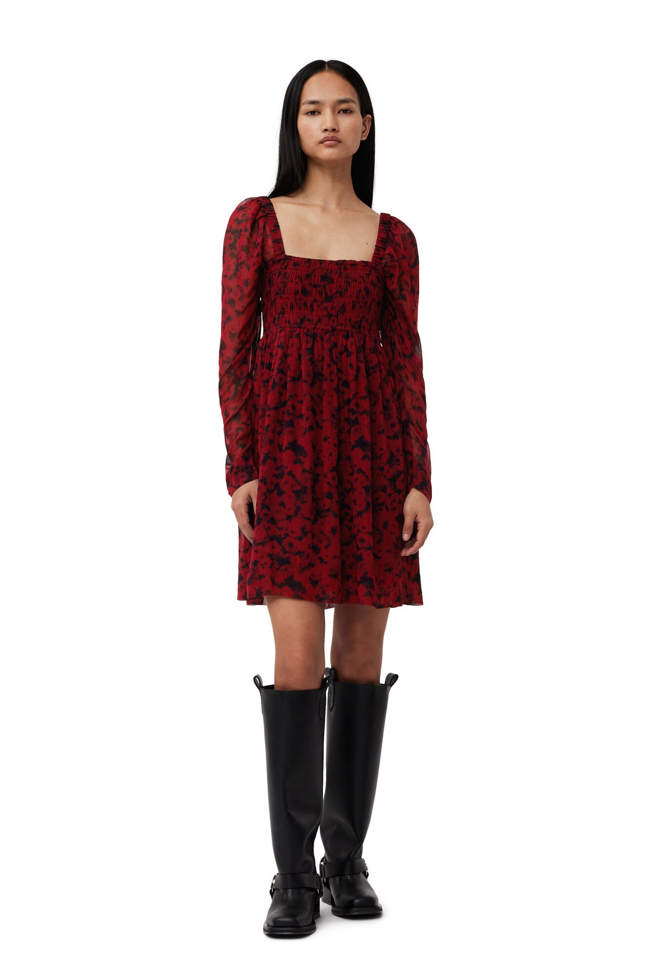 Printed Light Georgette Mini Dress