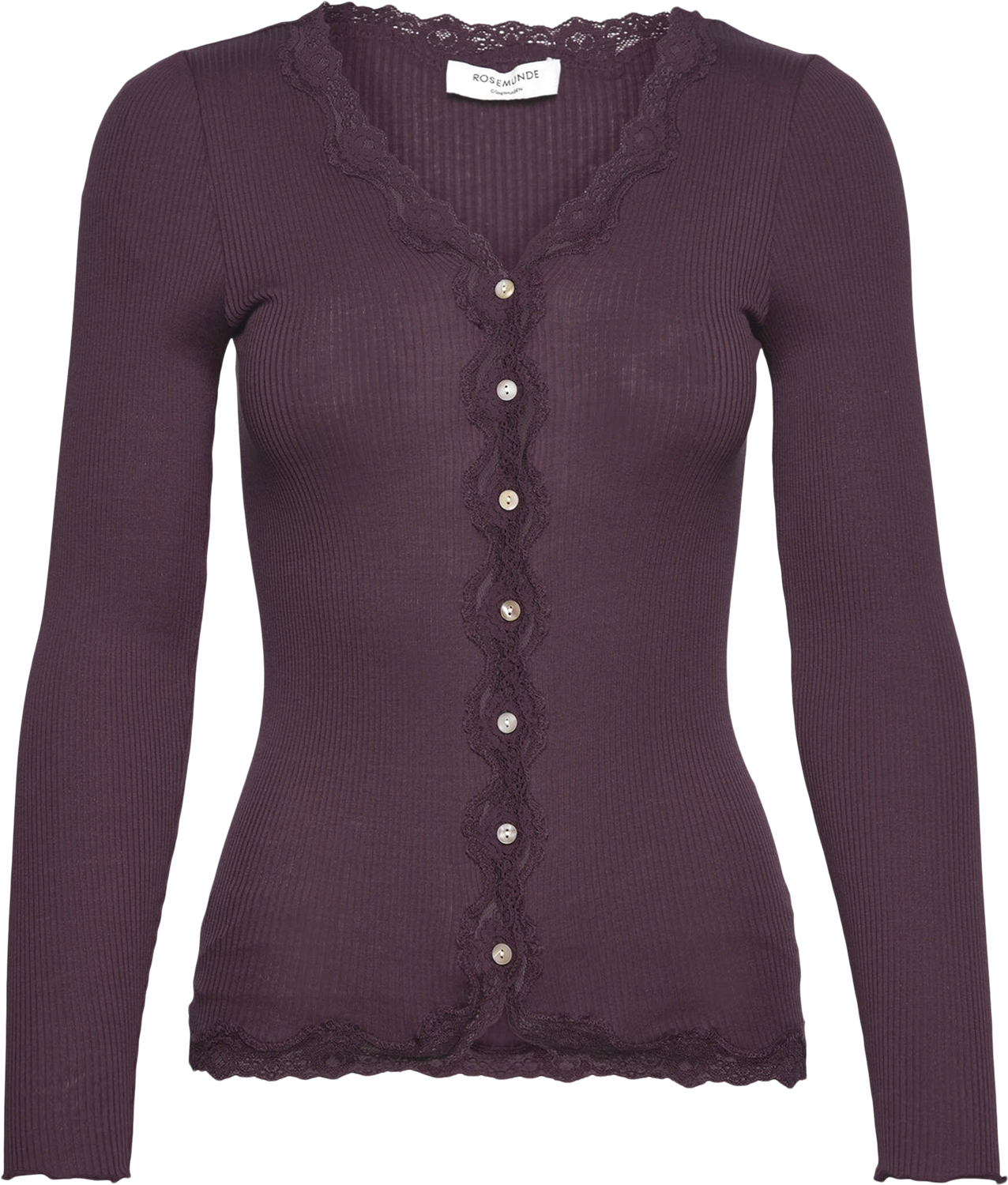 Silk Cardigan w/ Lace