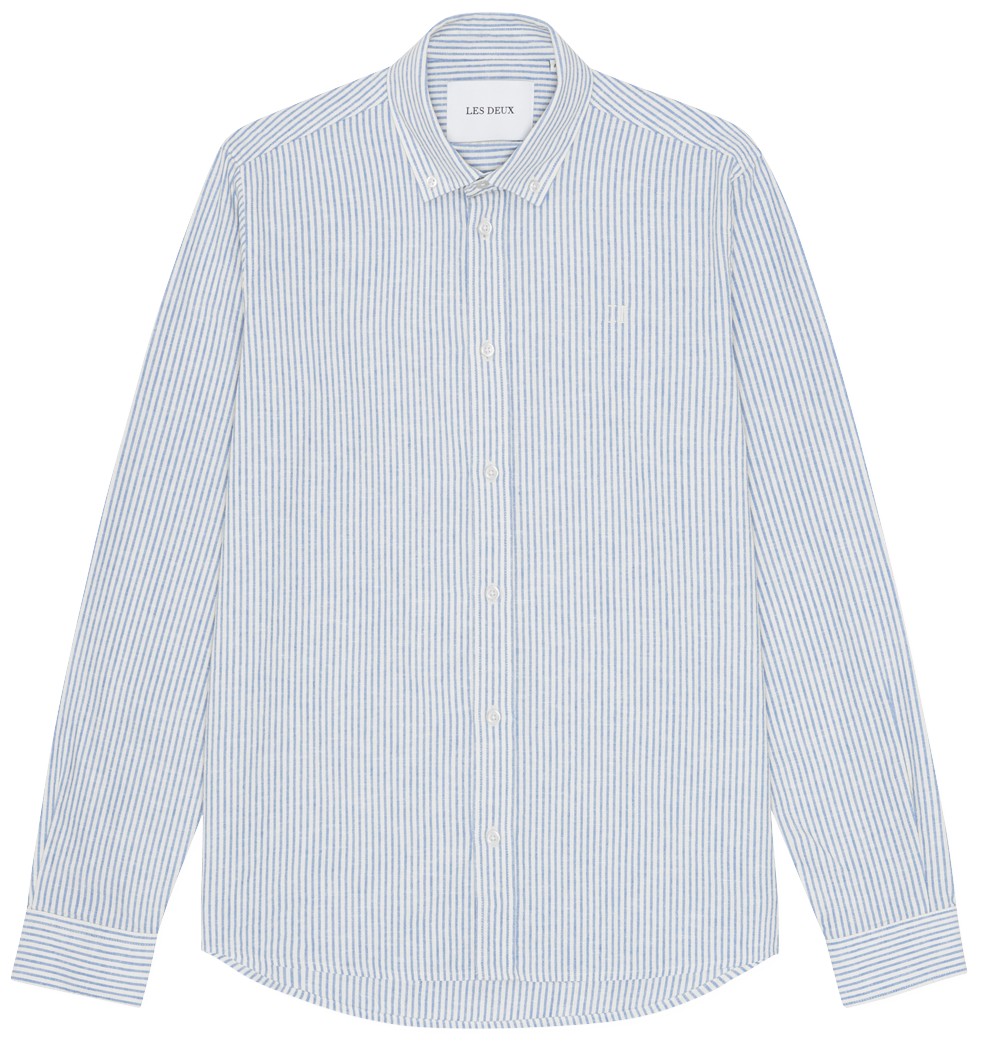 Konrad Stripe Cotton Linen Shirt