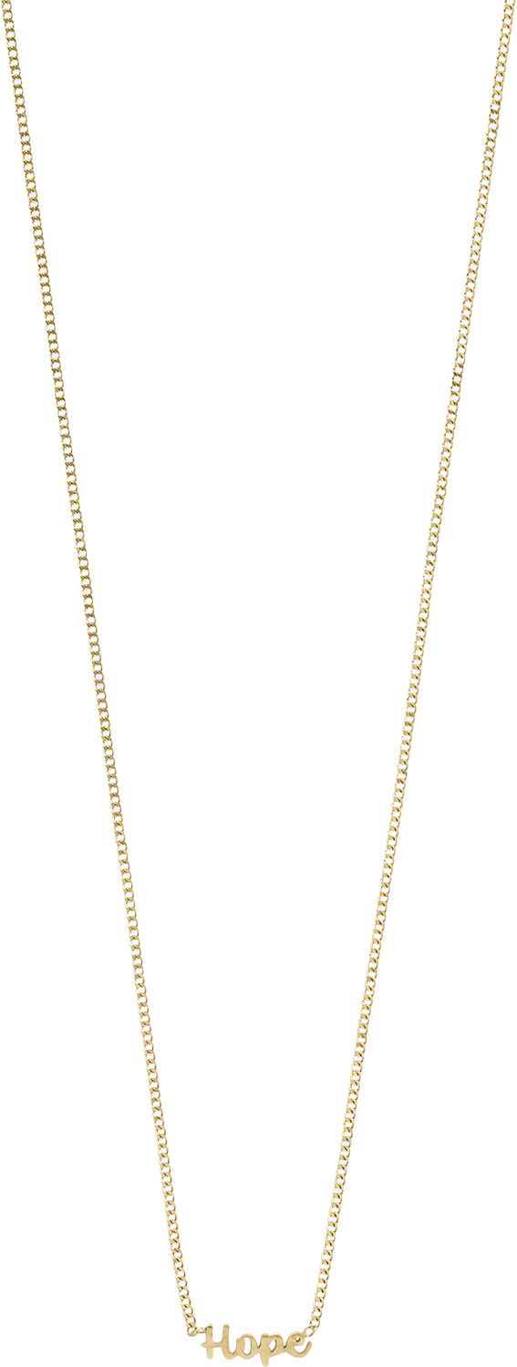 Hope Recycled Necklace Goldplated