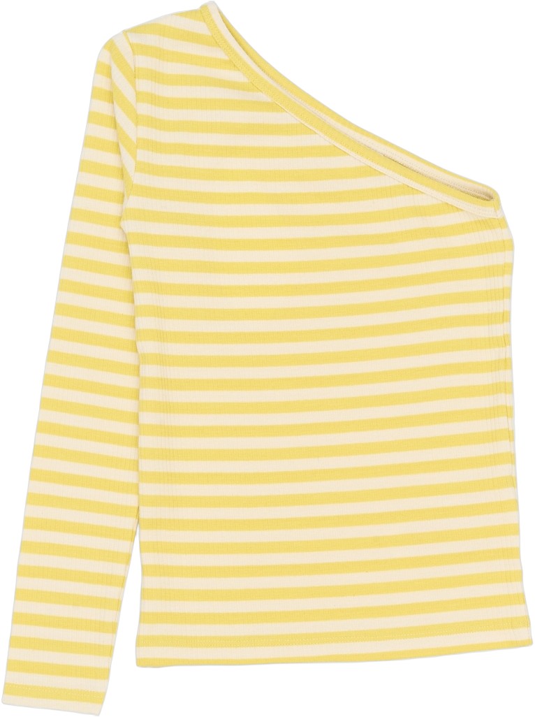 Tnmoore One Shoulder L_S Rib Tee