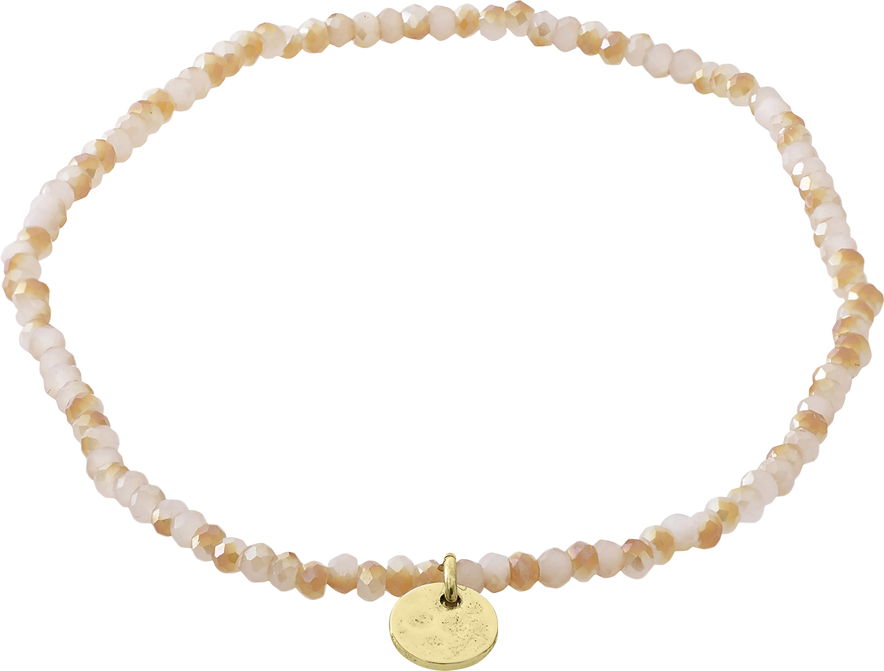 Armbånd : Indie : Guldbelagt : Rosa