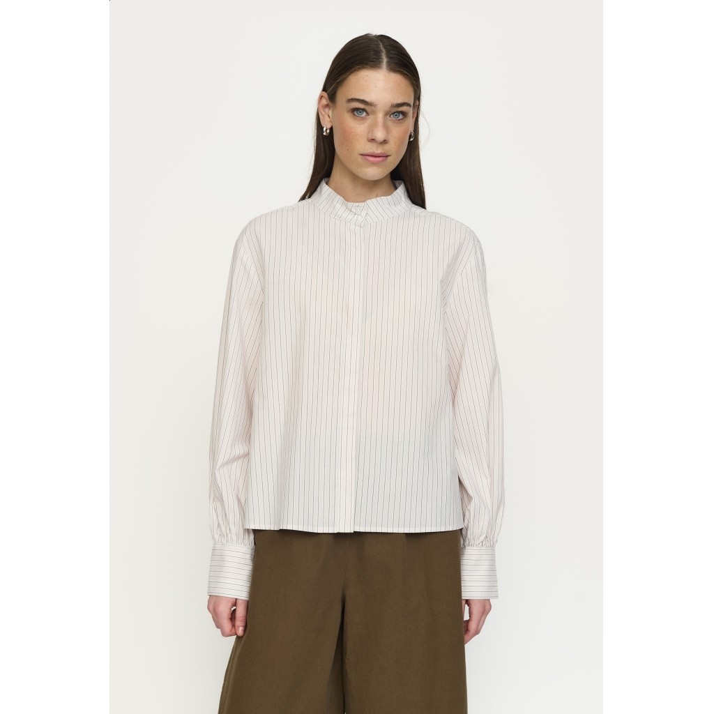 Srveronica Volume Striped Shirt