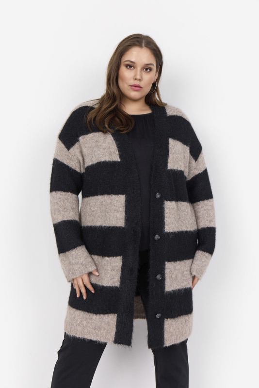 Curvy Wajolie 2 Cardigan Sand