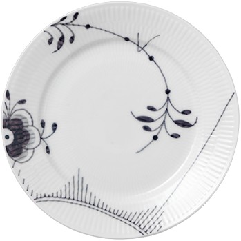 Sort Mega Riflet 22 cm. Tallerken