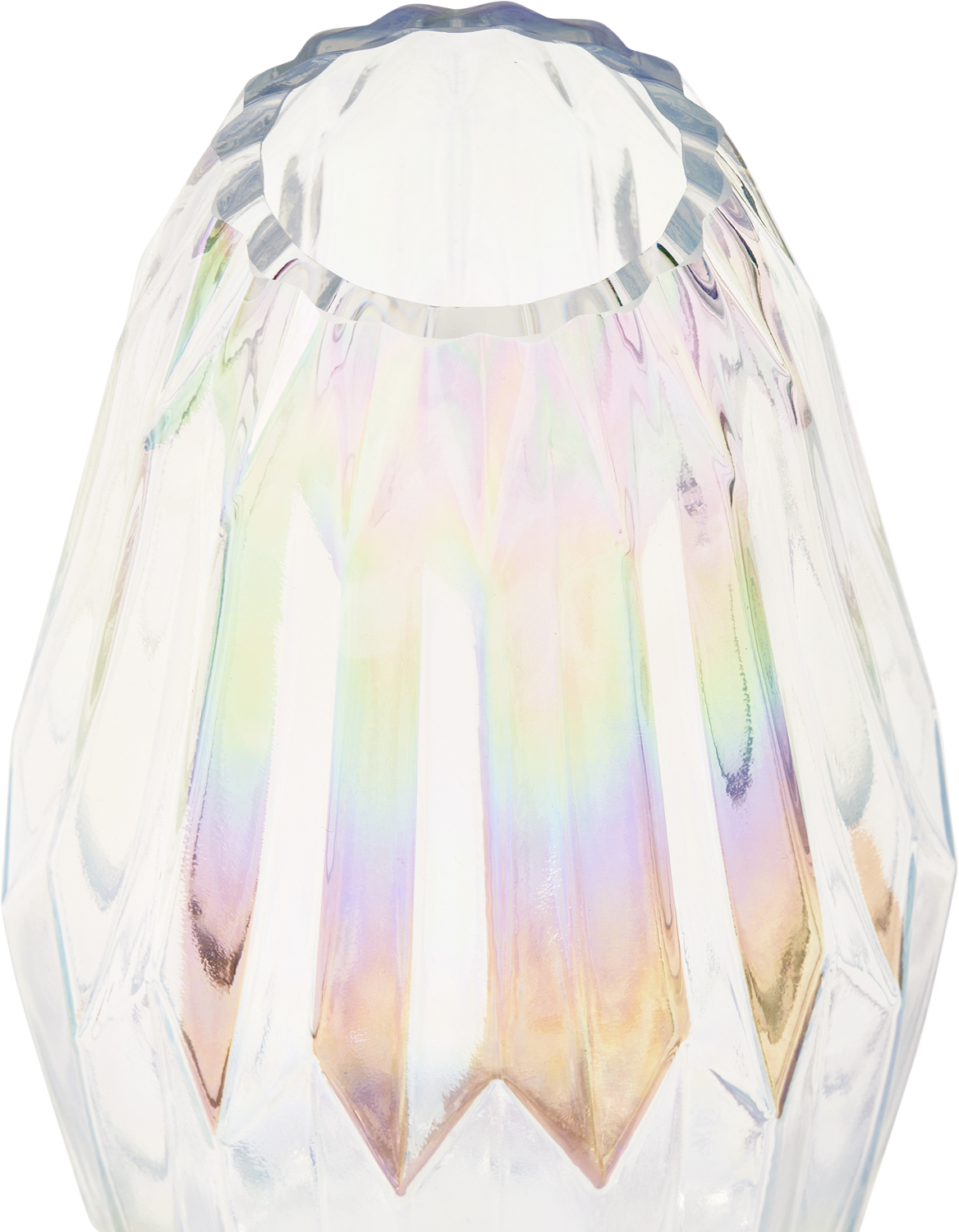 Vase Folds Glass Luster M