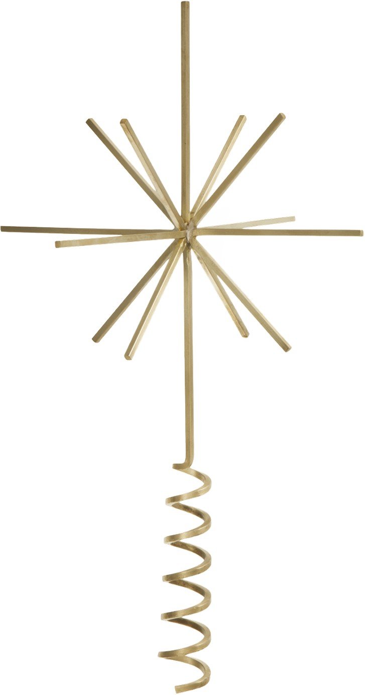 Brass Christmas Tree Top Star