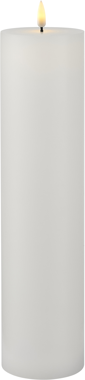 Sille Genopladelig, Ã7,5xh30cm, Hvid