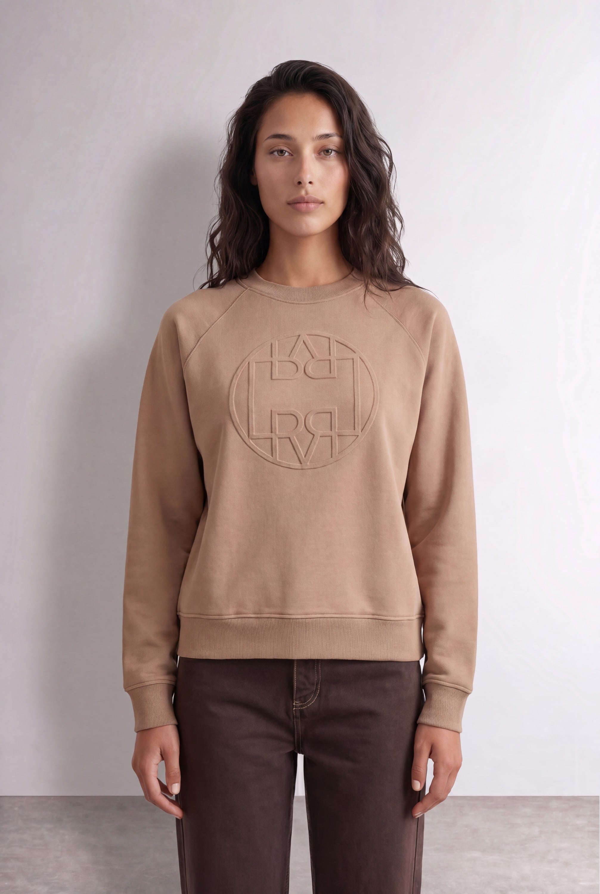 Lrnuka 11 Sweatshirt Lys Brun