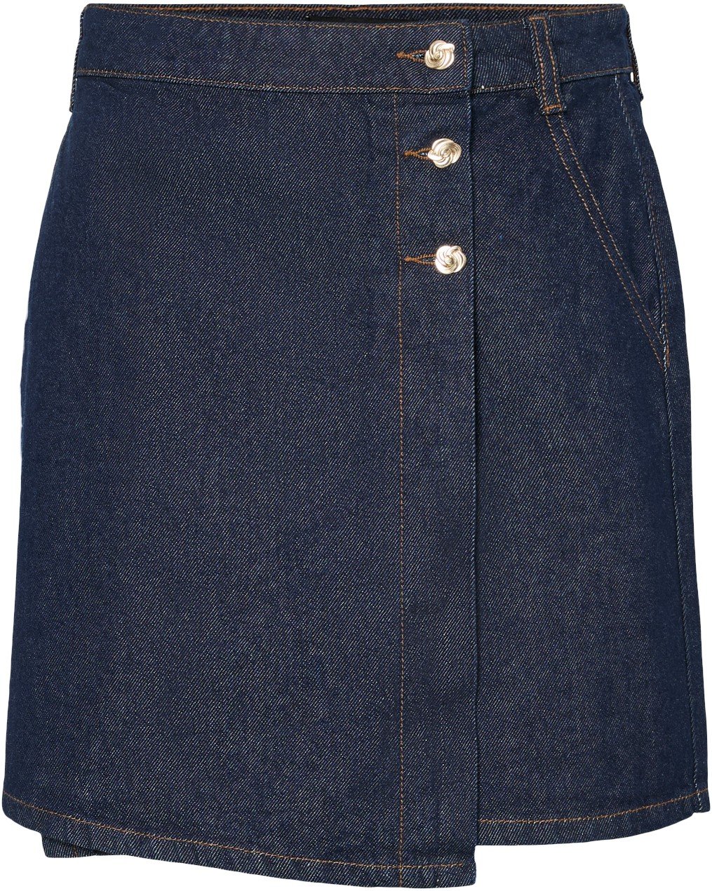 Pcmalin HW Denim Skirt