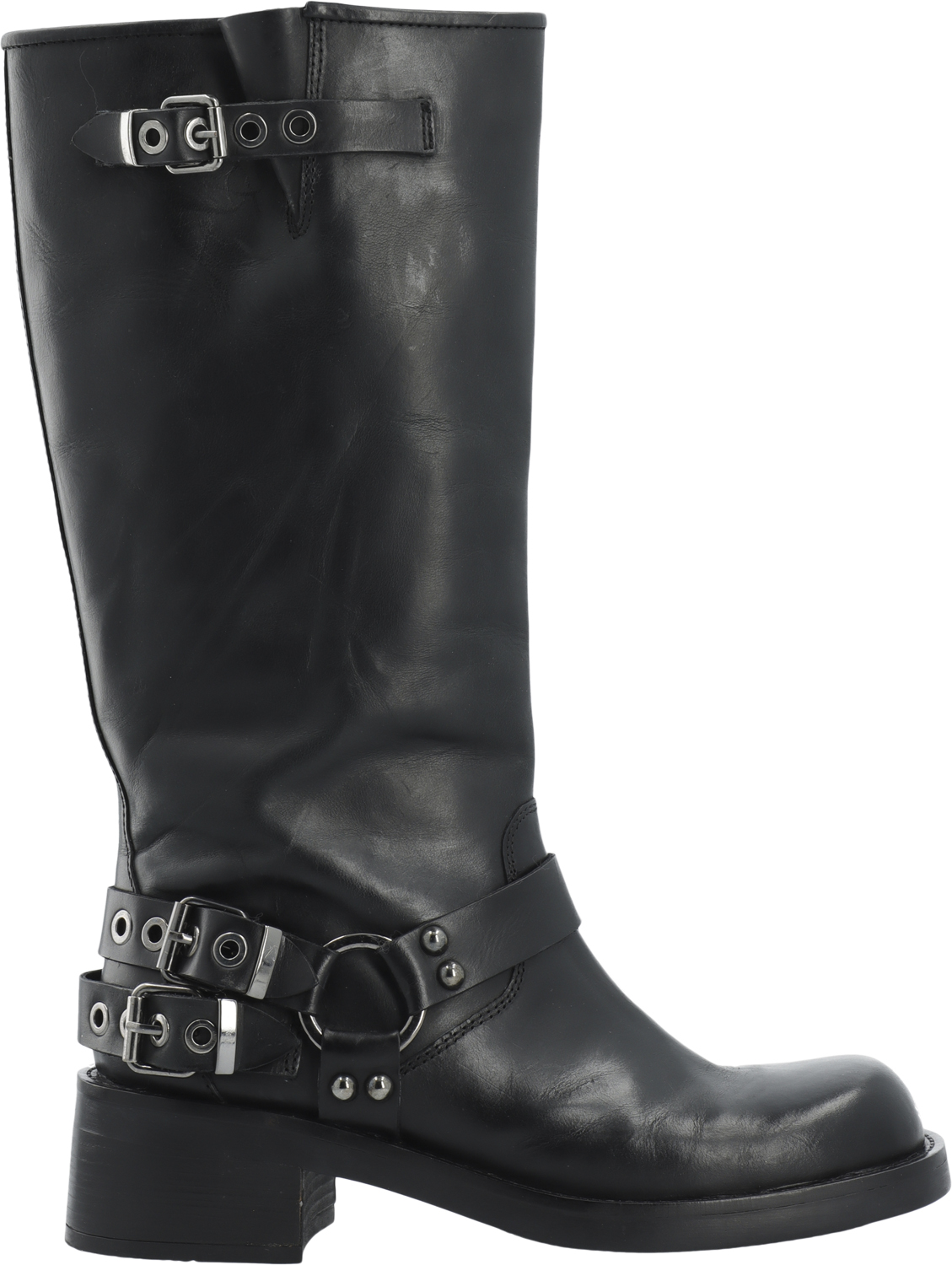Biaharper Biker Boot Pull Up Leather
