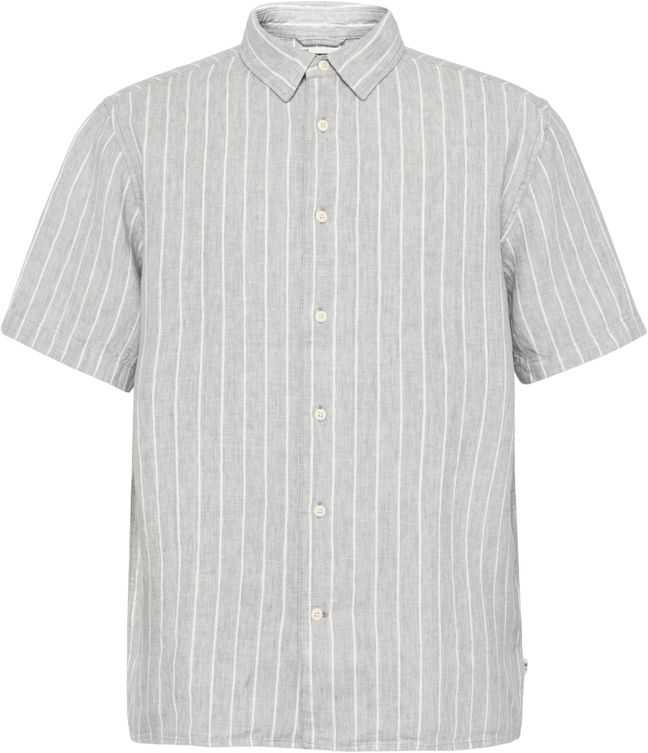 Relaxed Linen Stripe Short Sleeve Shirt