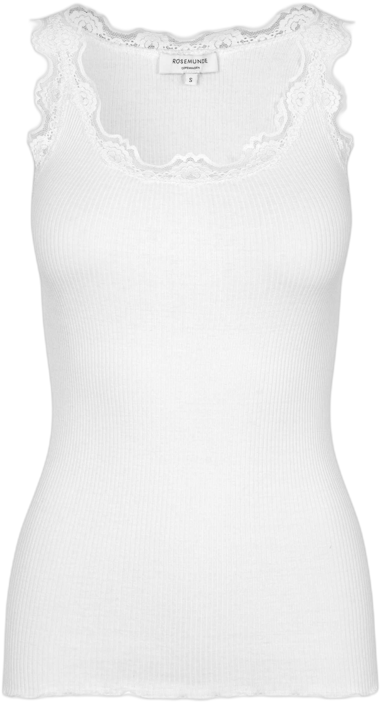 Rwbabette Silk SL Uneck Lace Top
