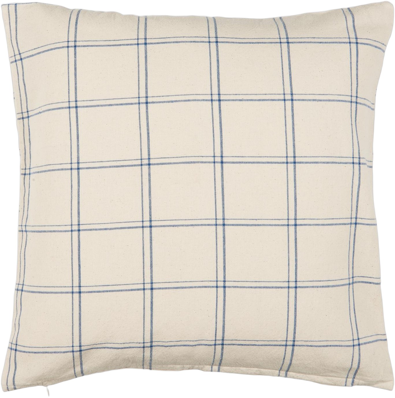 Pude Ebbe Natur M/mørkeblåt Ternet Mønster