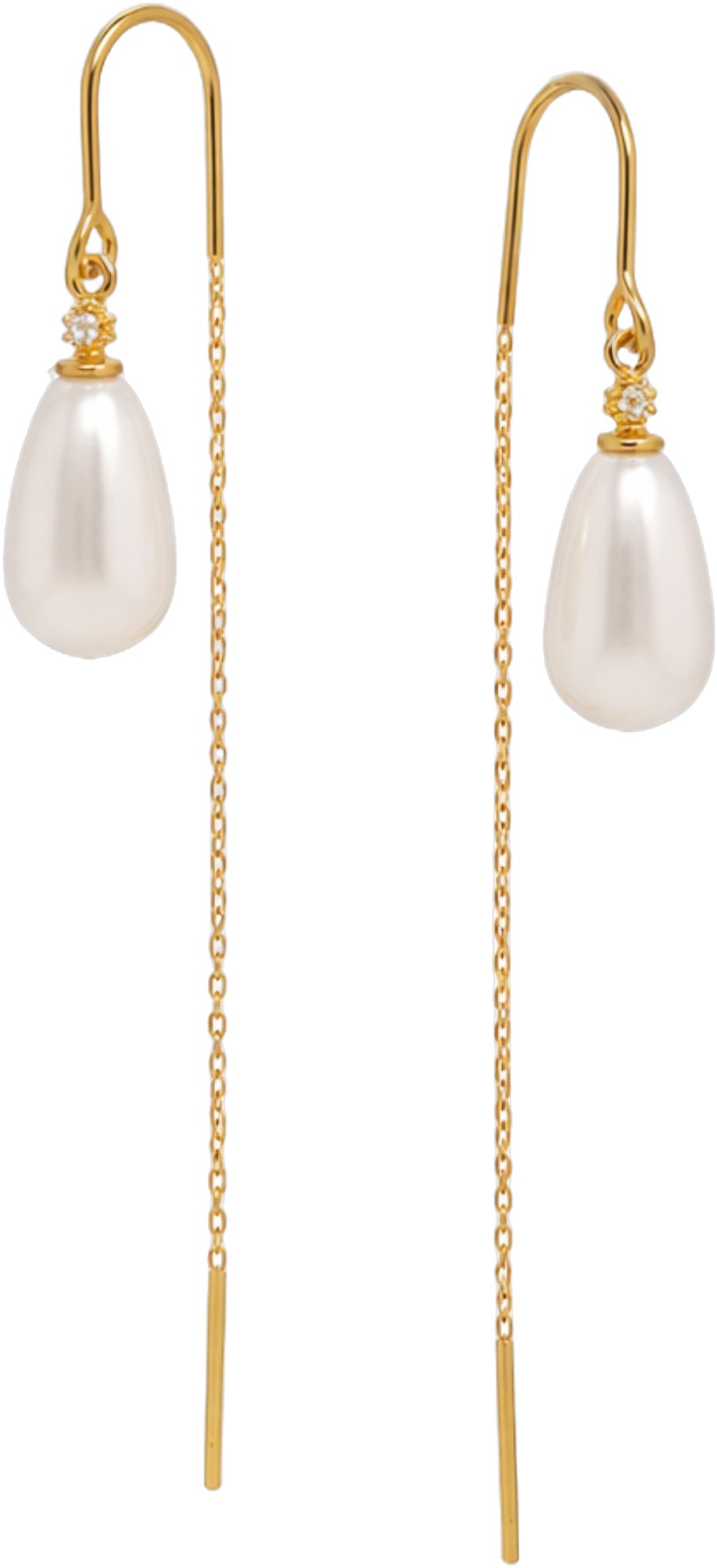 Shirley Pearl Earrings Gold