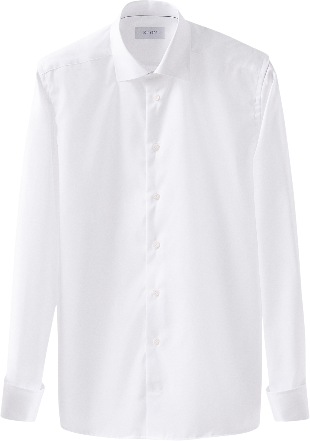 Slim Fit White Signature Twill Shirt French Cuff