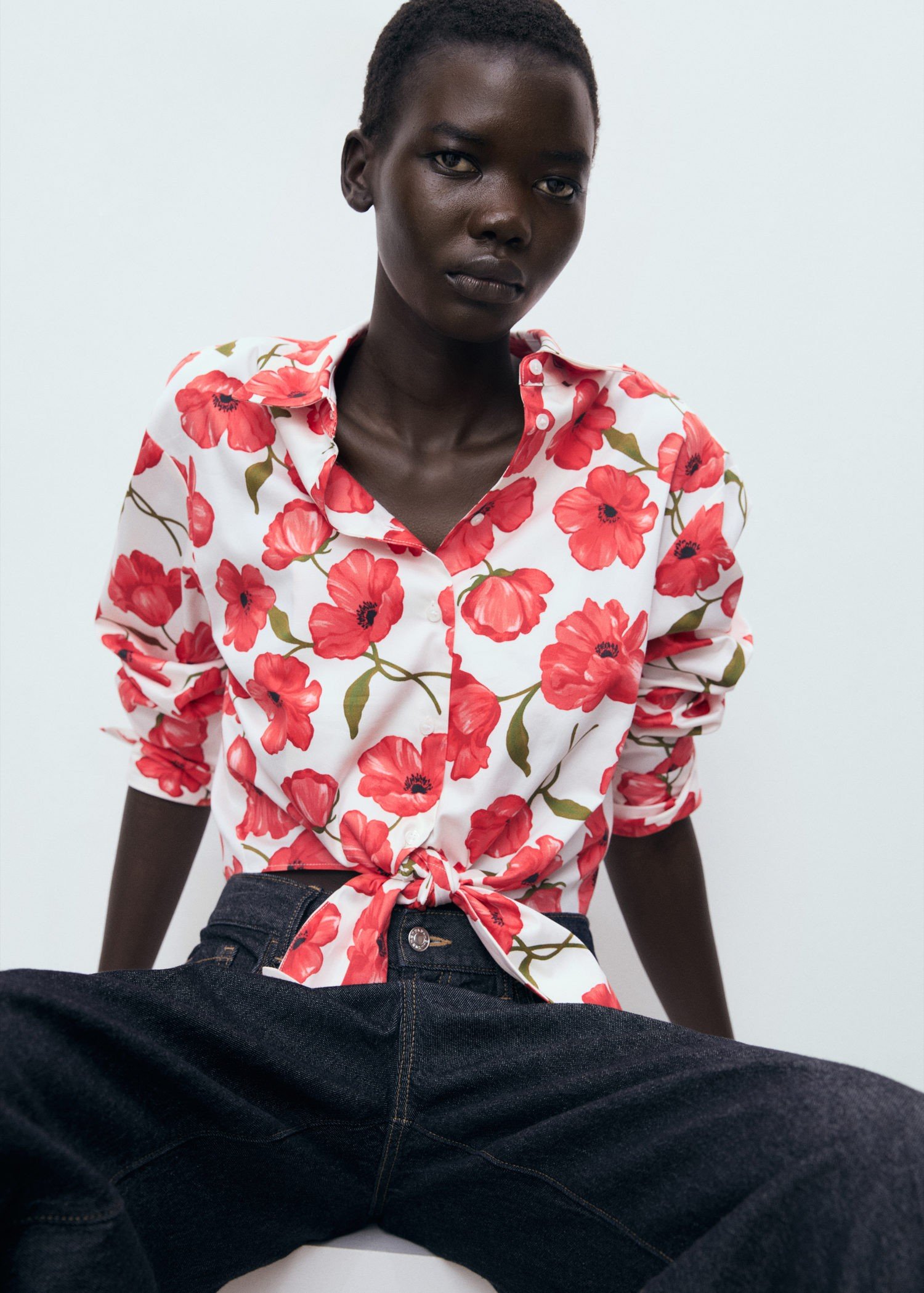 Floralprint Poplin Shirt