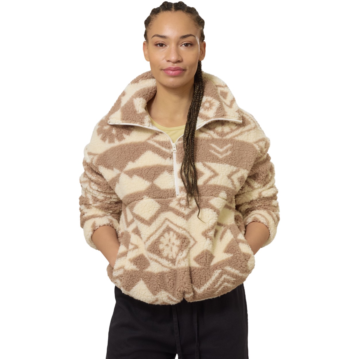 FIR Soft Pile W Halfzip Sweate