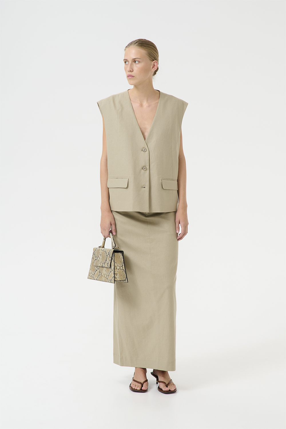 Gzizza Linen Waistcoat