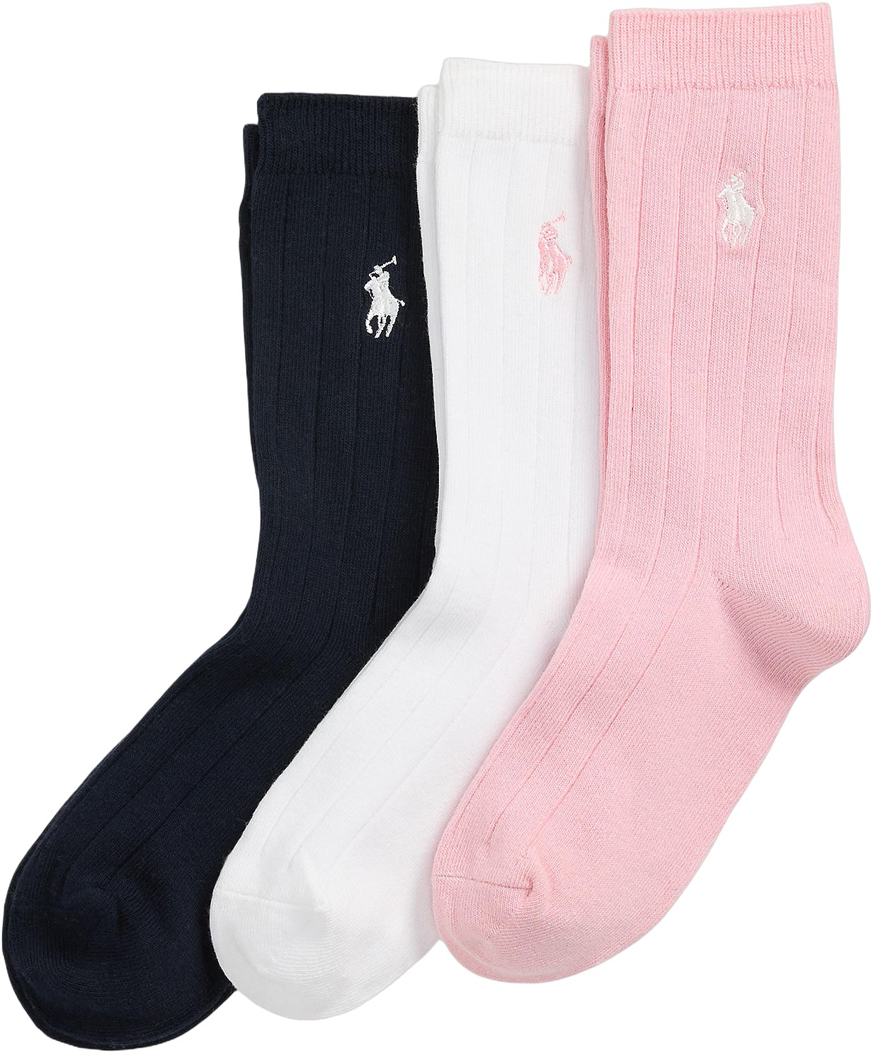 Ribbed Crew Sock 3pack