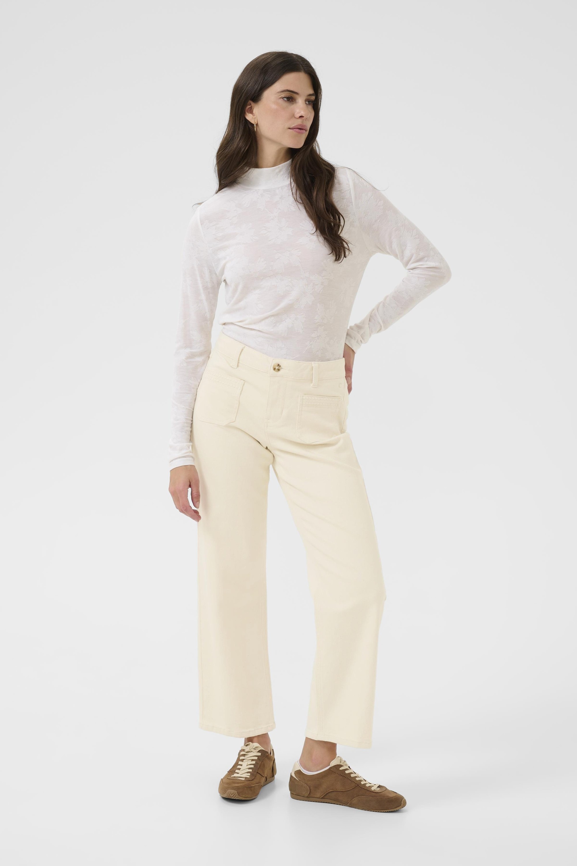 Crnatalia 7/8 Straight Twill Coco
