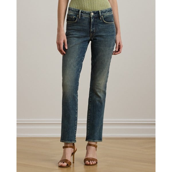 Midrise Straight Ankle Jean