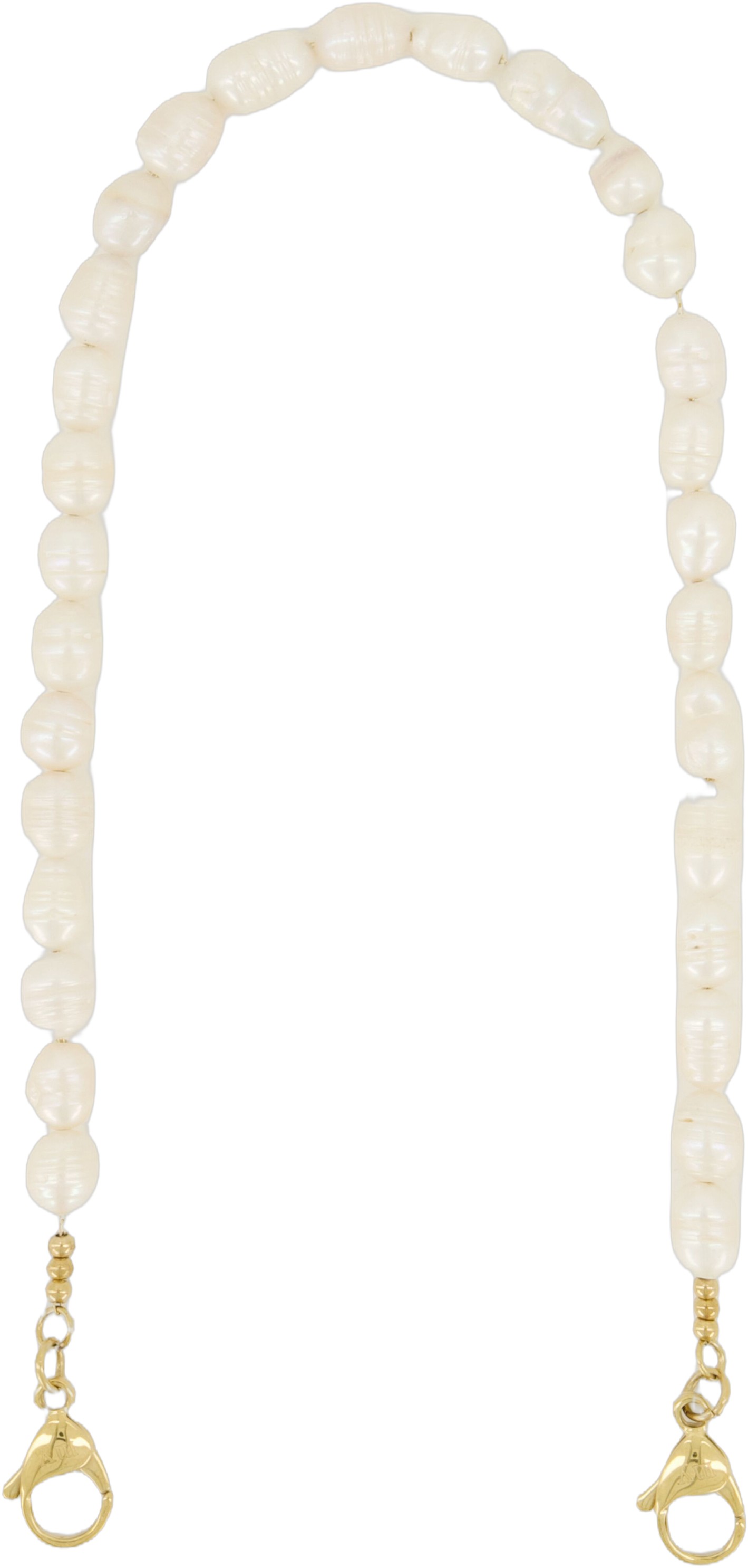 Phone Cord Pearls Short