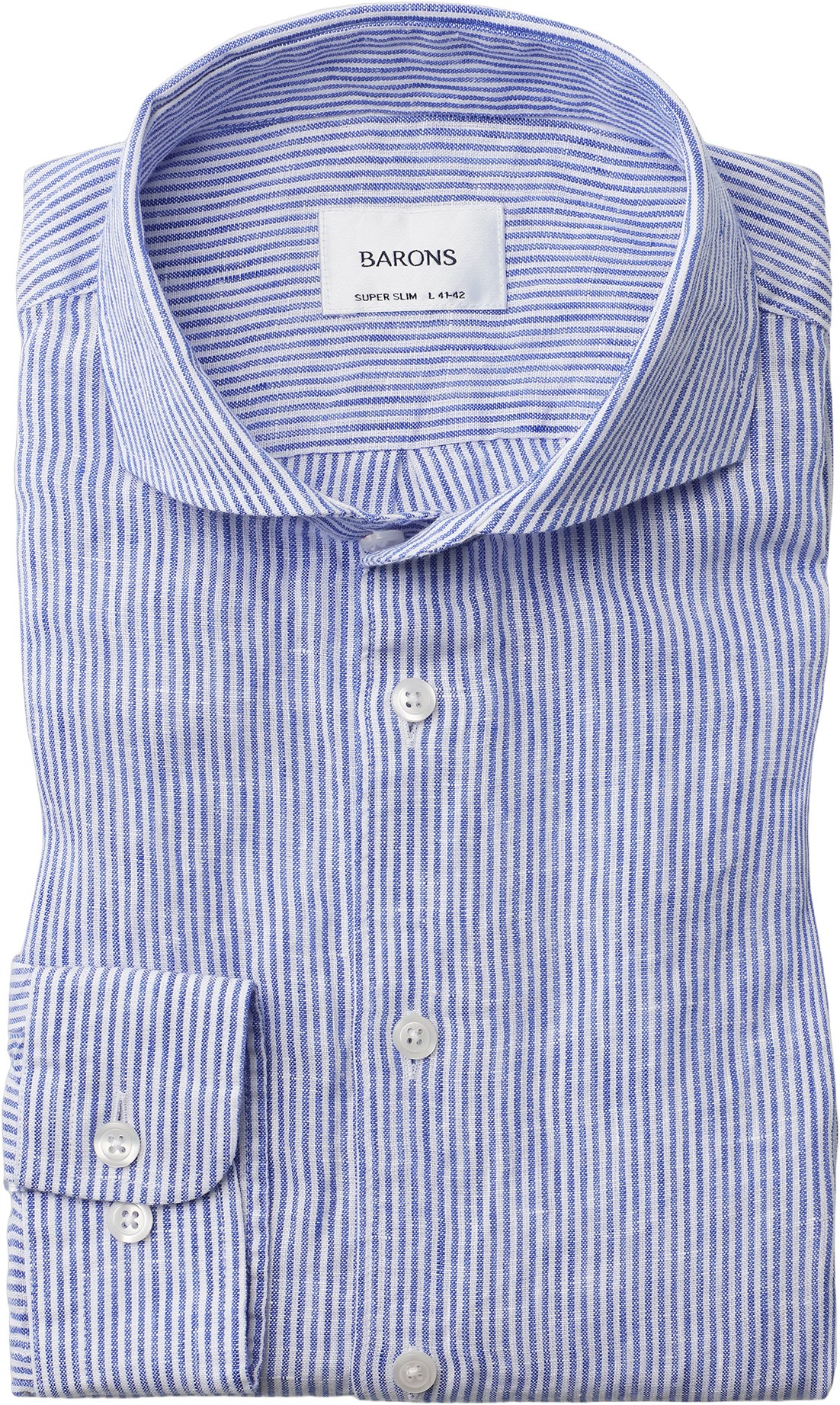 The Sicilian 2. 0 | Narrow Mid Blue Stripe | Slim