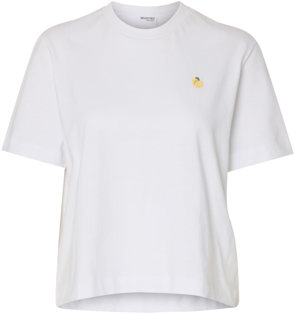 Slfella SS EMB Boxy TEE FT