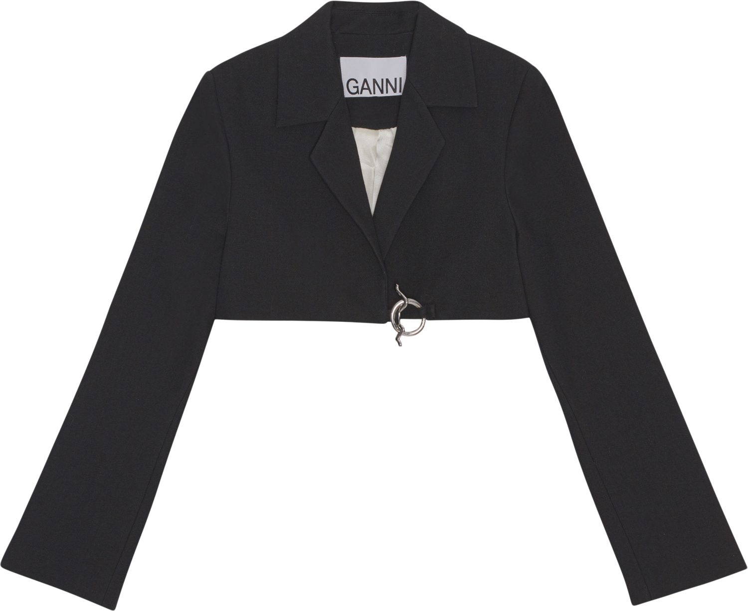 Cotton Suiting Cropped Blazer