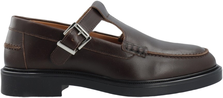 Biaadda Moc Toe Tstrap Pull Up Leather