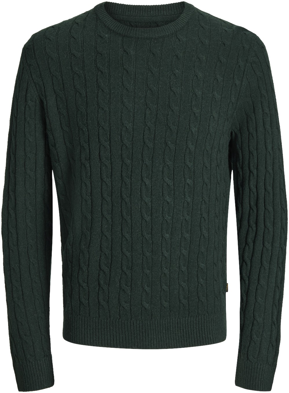 Jprblulambswool Knit Cable Crew NEC