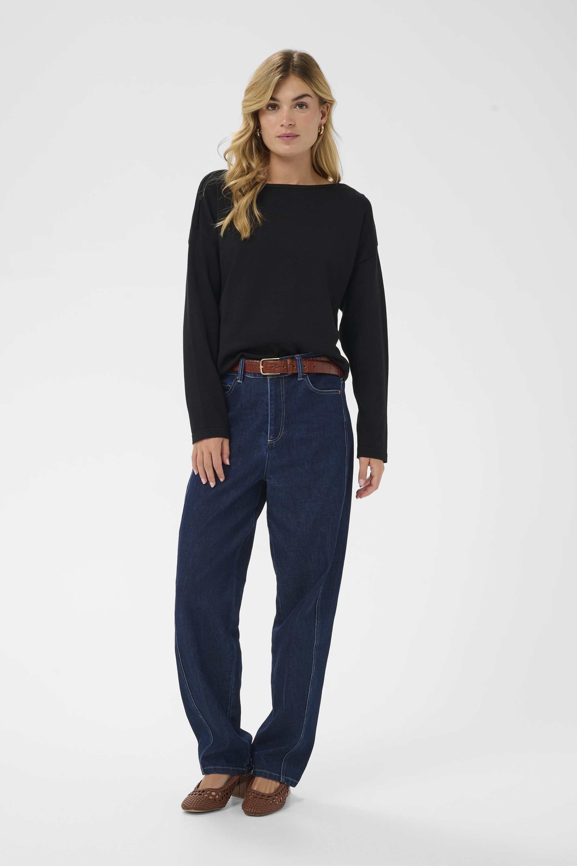 Nilliesz Solid Boatneck Pullover