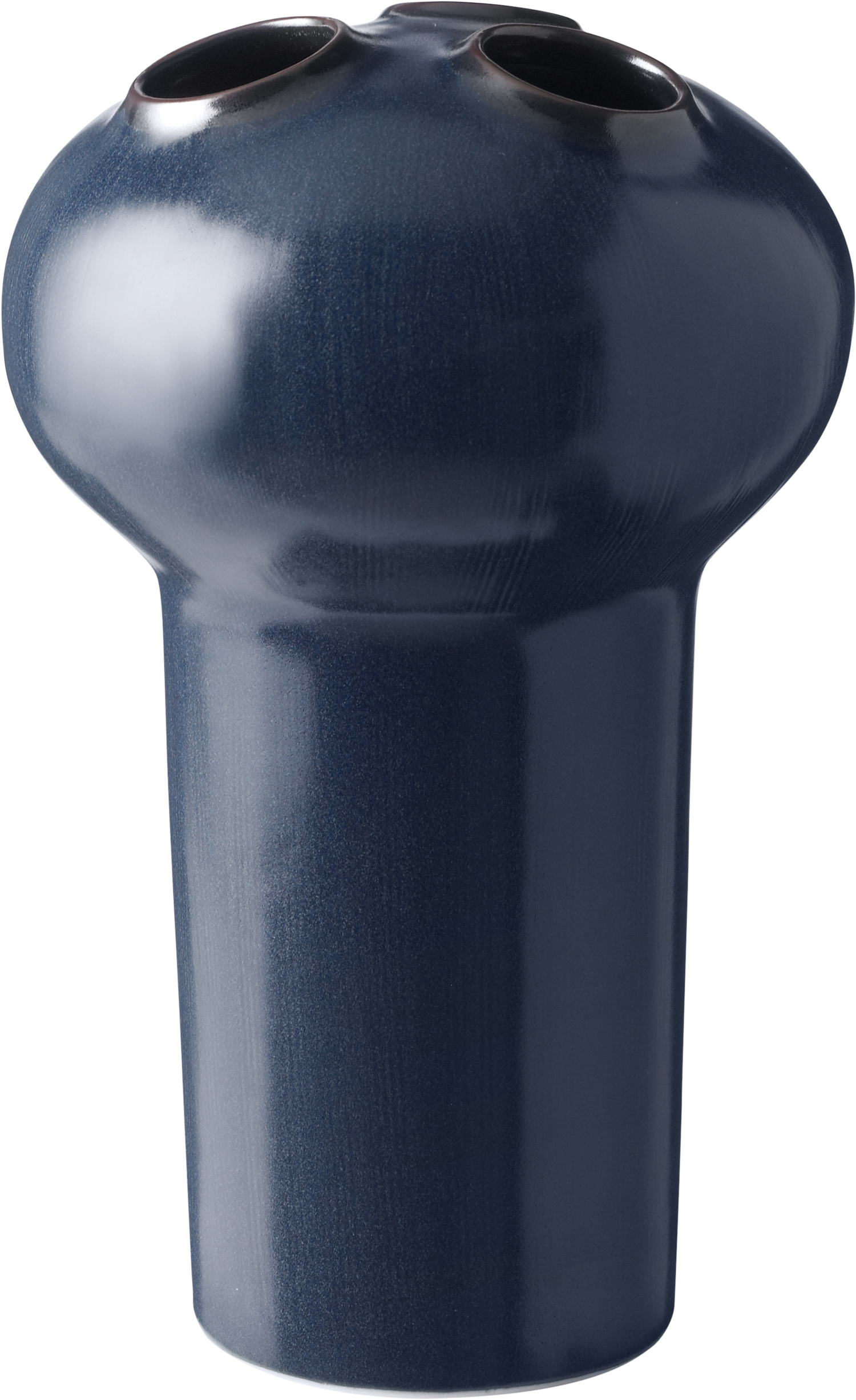 Trio Vase, MÃ¸rk blÃ¥, 11 cm