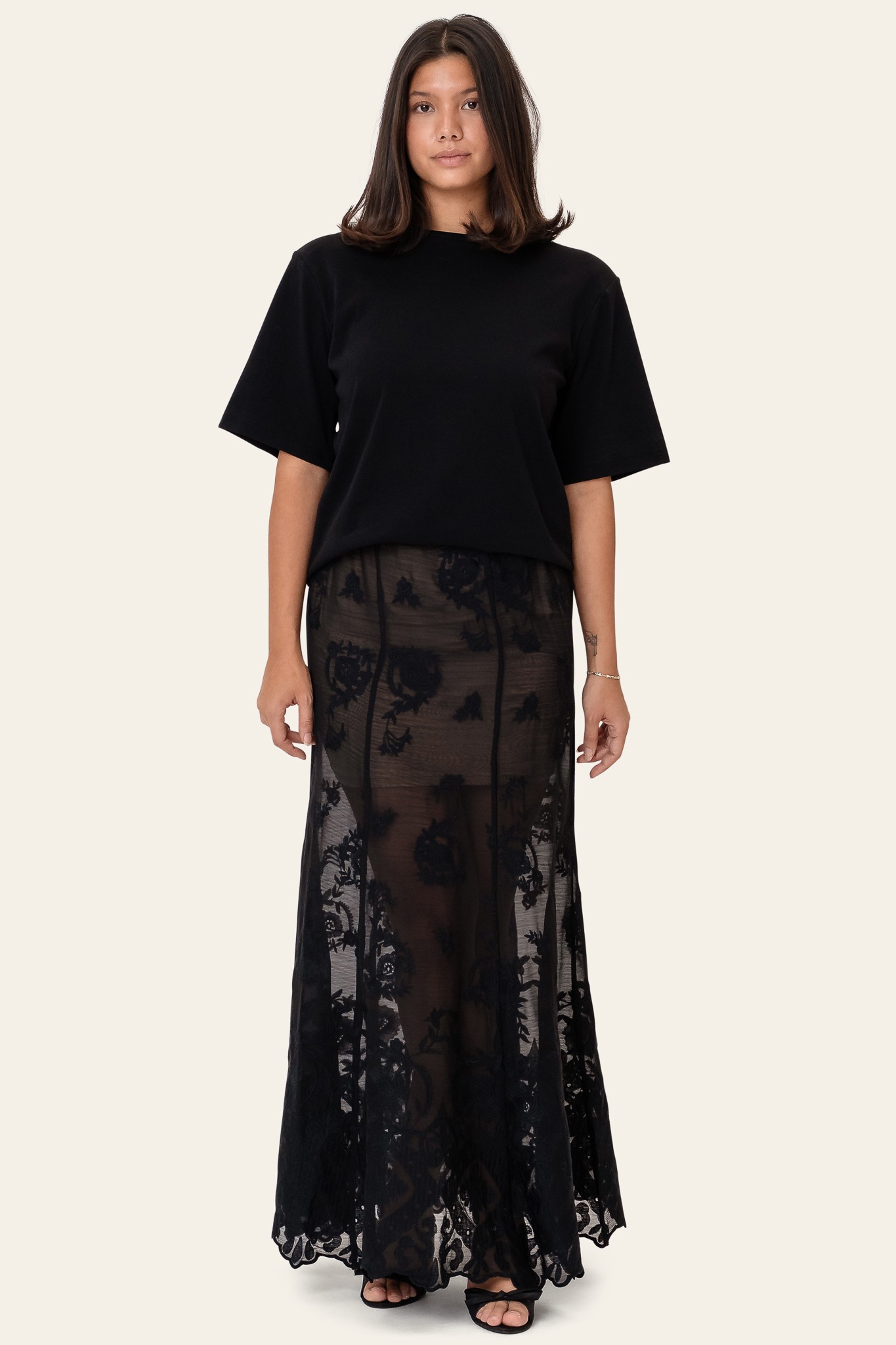 Ellinoric Lace Maxi Skirt