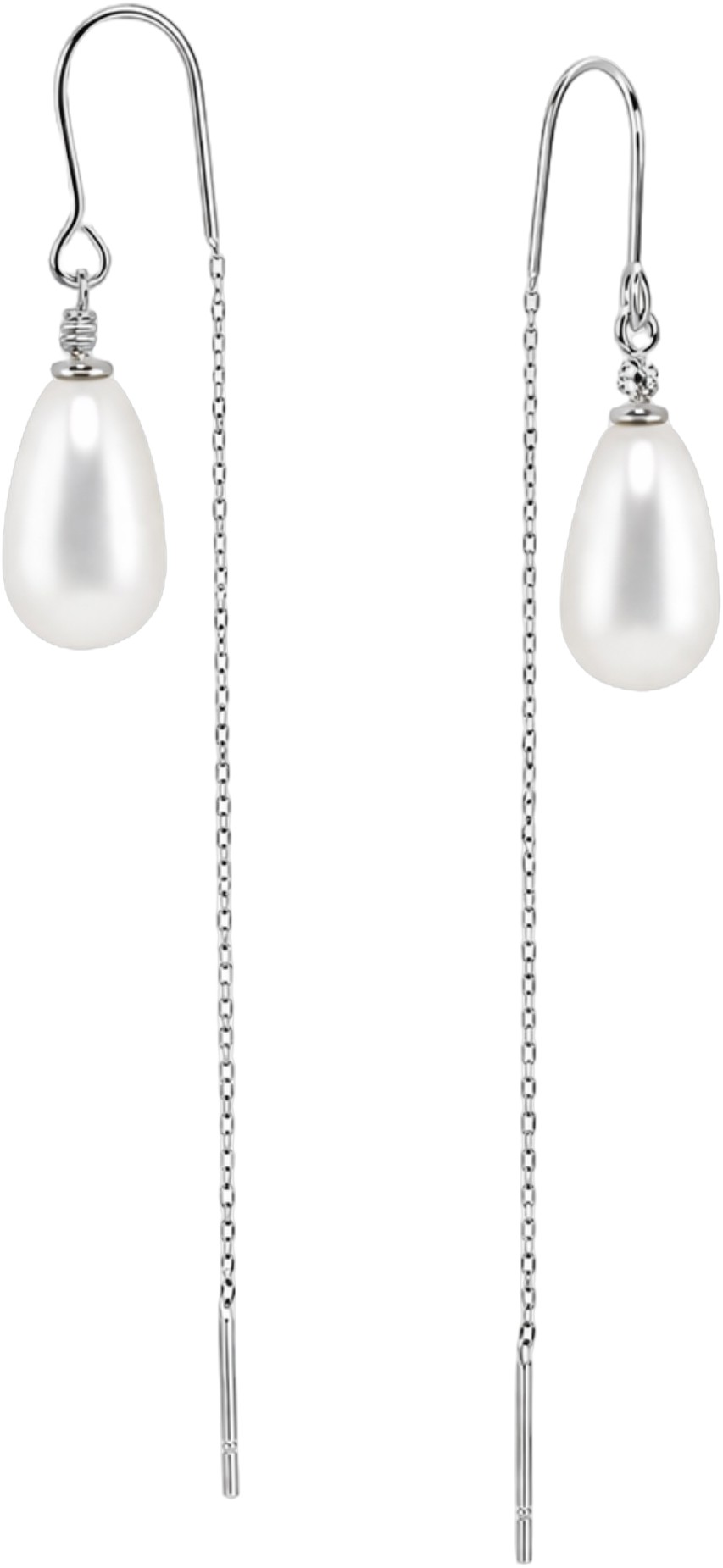 Shirley Pearl Earrings Silver