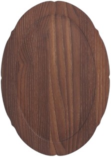 Tray Oval Dark Brown Silhouette