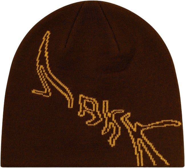 Arkk Graphic Beanie Chocolate Yellow