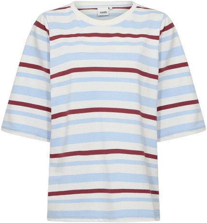 Curvy Wachristel 1 T-shirt LyseblÃ¥