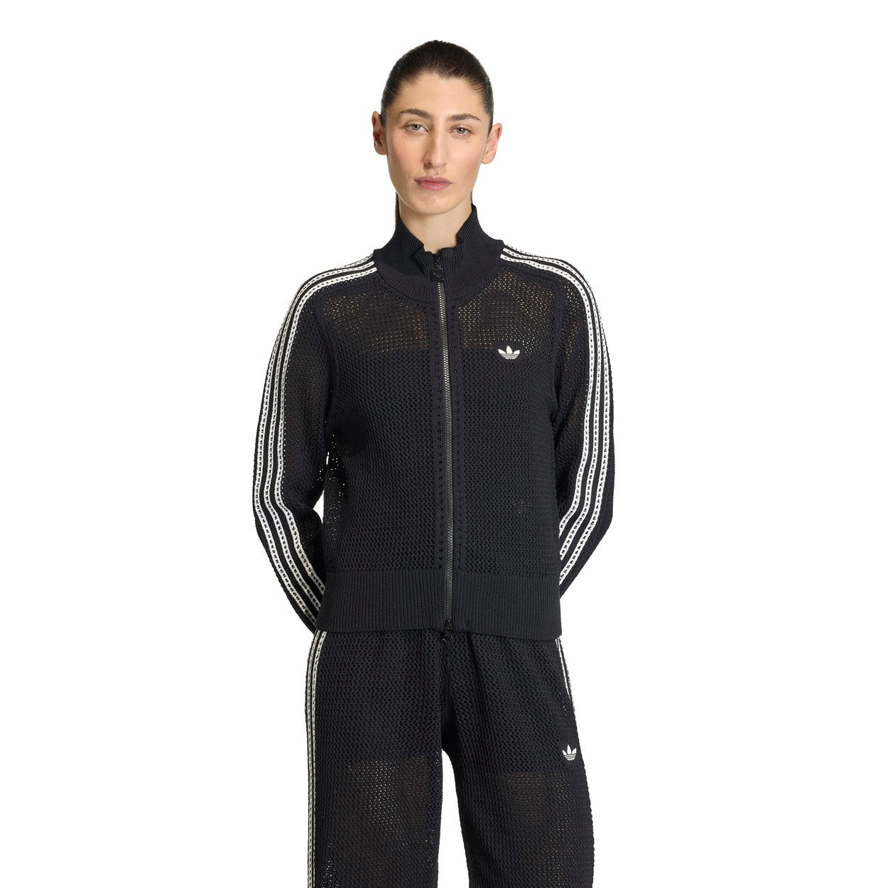 Croshet Full Zip Sweatshirt